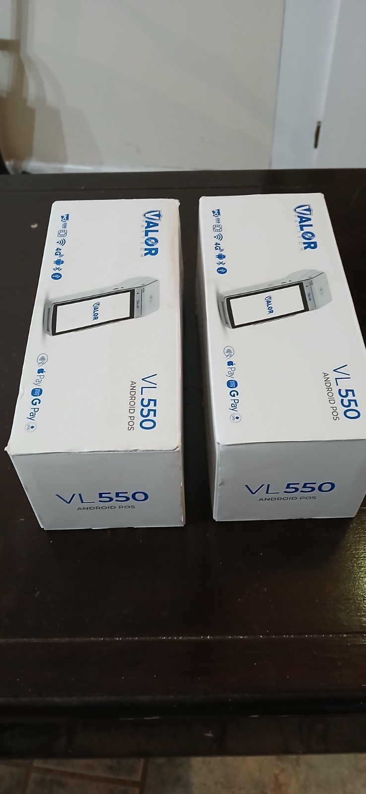 2 VALOR VL 550 PAYTECH ANDROID POS – USED WITH BOX