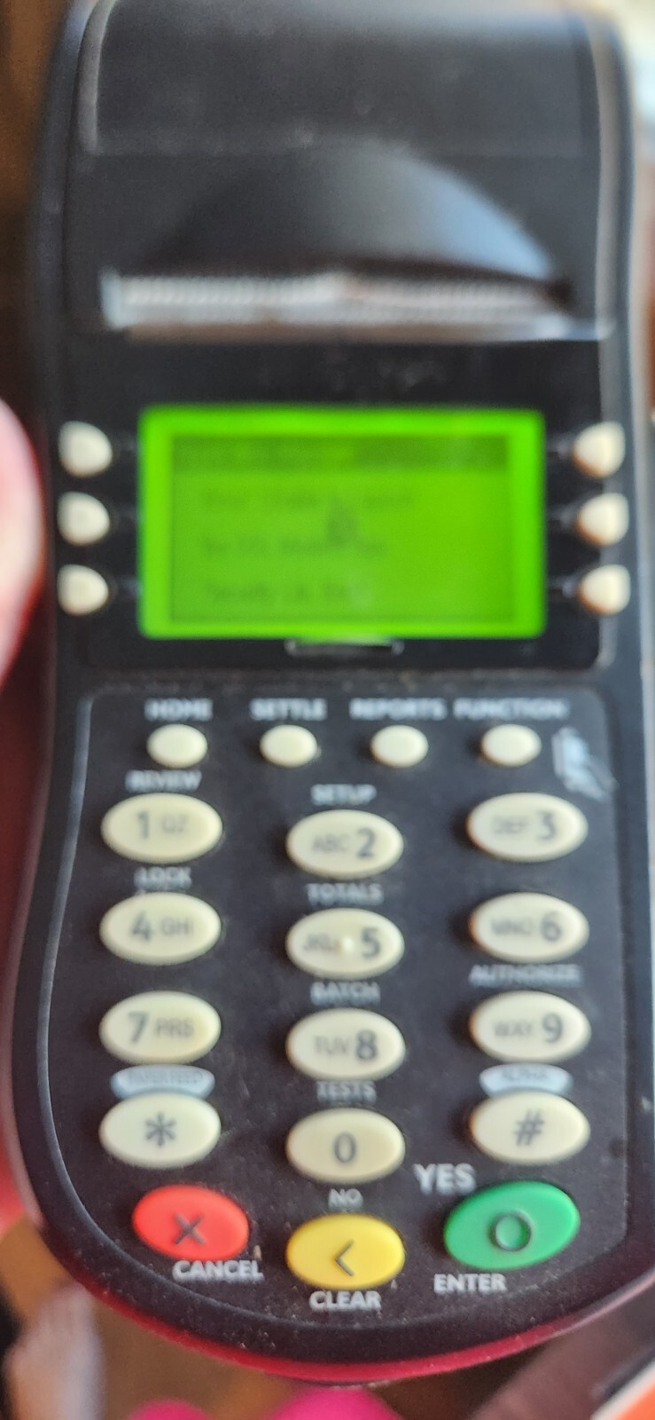 Optimum Hypercom Model T4205 Credit Card Process Machine With Power Cord
