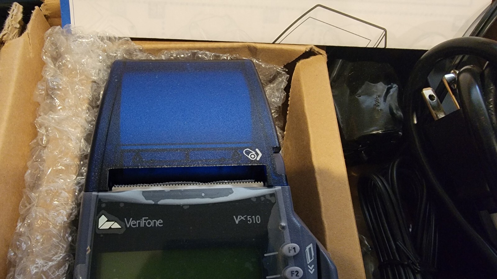 Verifone VX510 OMNI 3730 LE Credit/Debit Card Machine with Power Supply A+