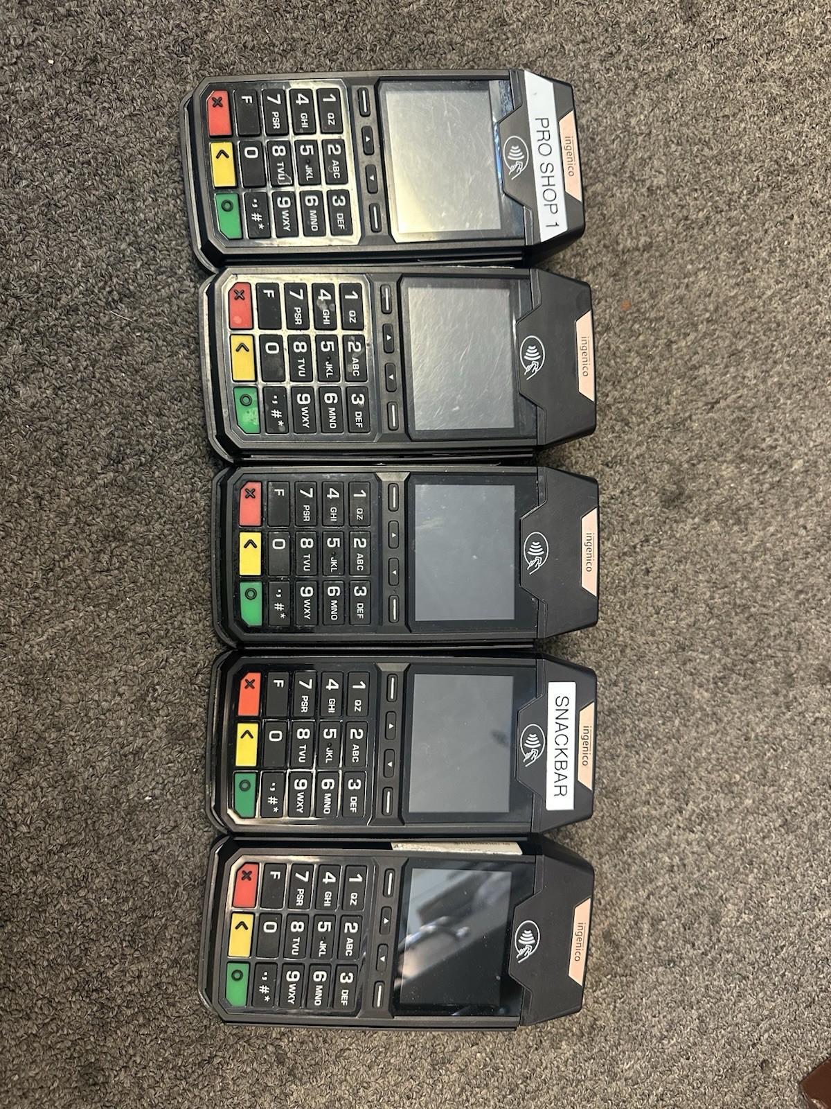 Ingenico Lane/3600 TRD70313080A Device Only PARTS ONLY-Lot Of 5