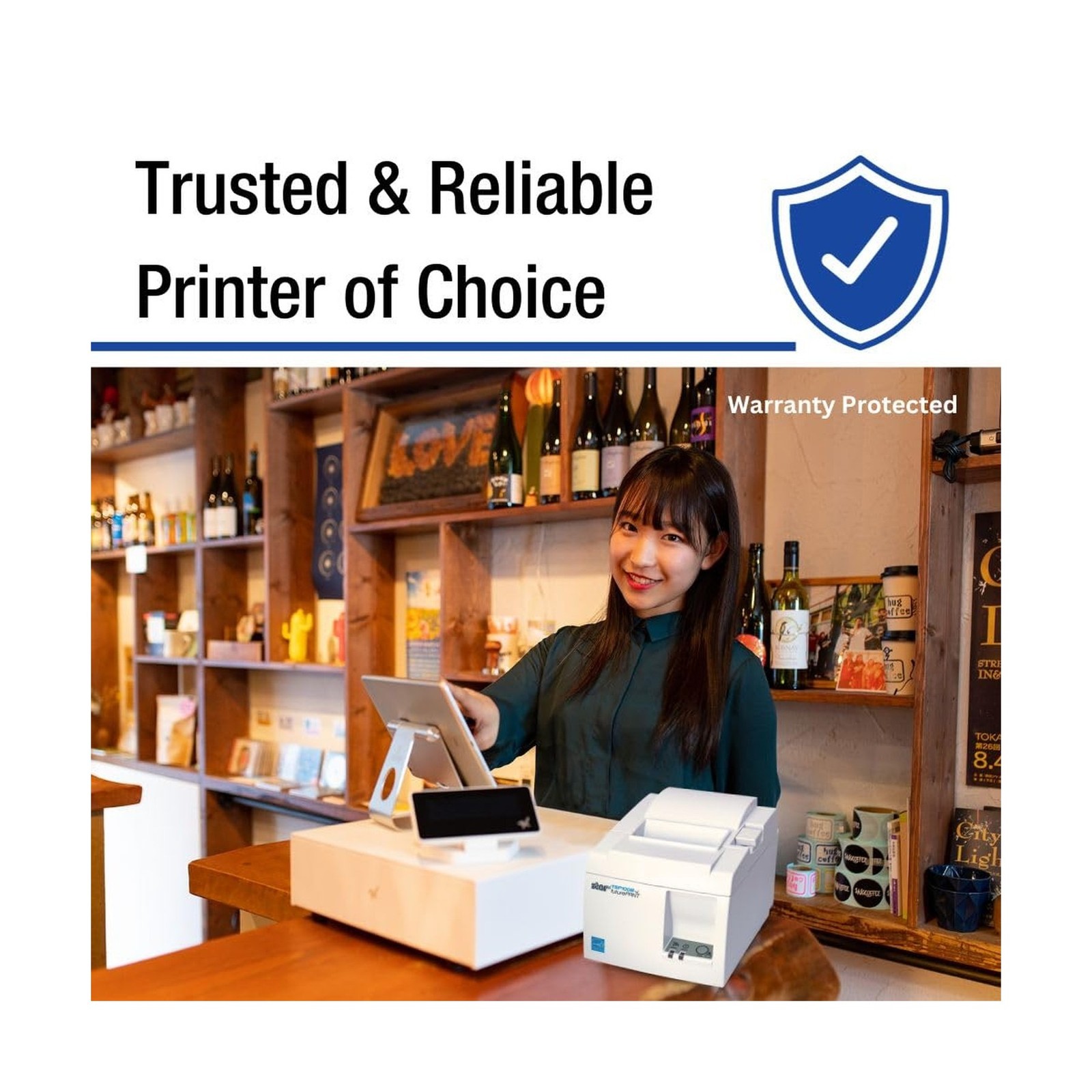 Star Micronics TSP143IIIBi Bluetooth Thermal Receipt Printer for iOS, Android…