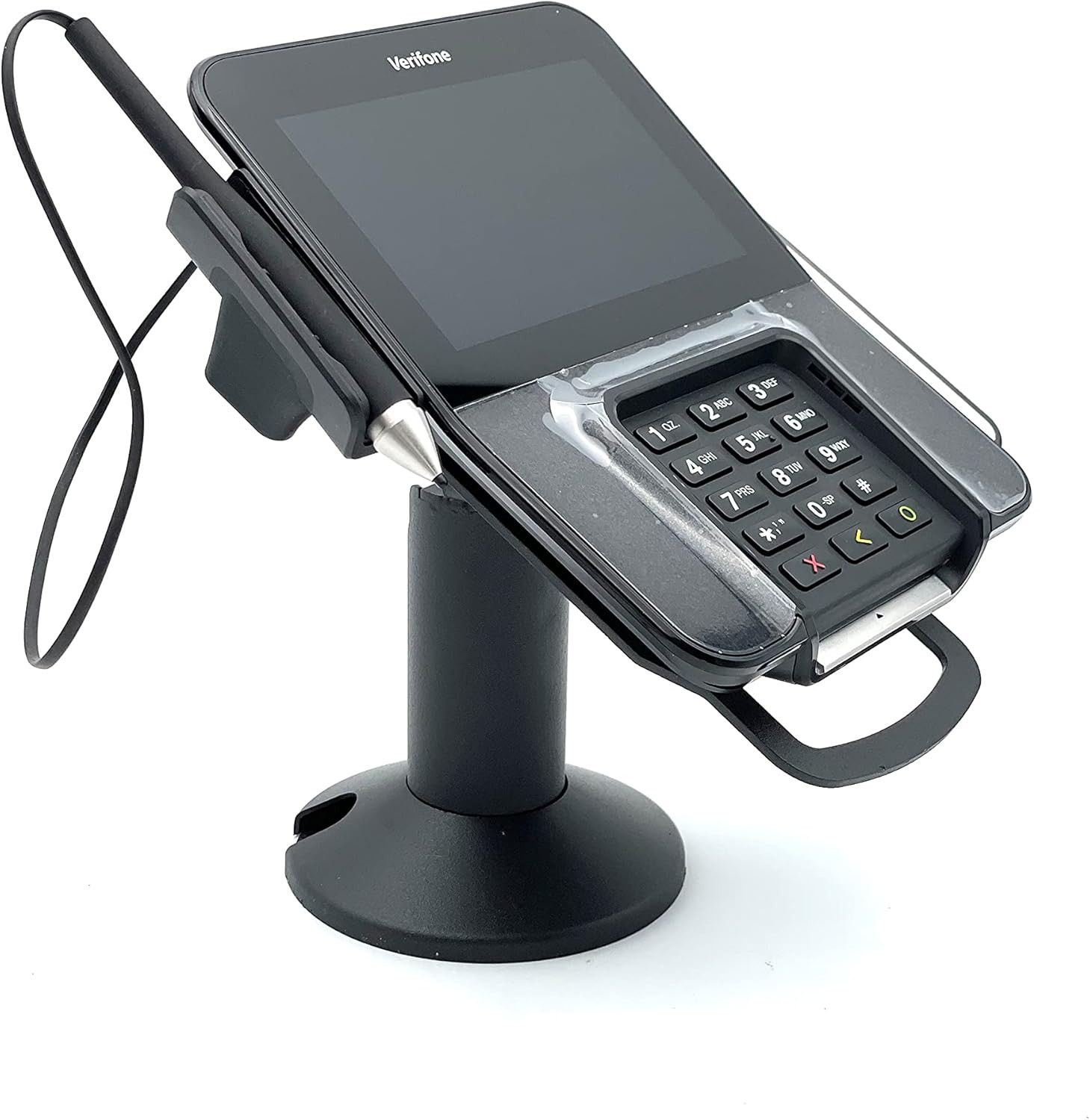 Verifone M400/M440 Swivel and Tilt Low Profile 4″ Terminal Stand, Screw-in and A