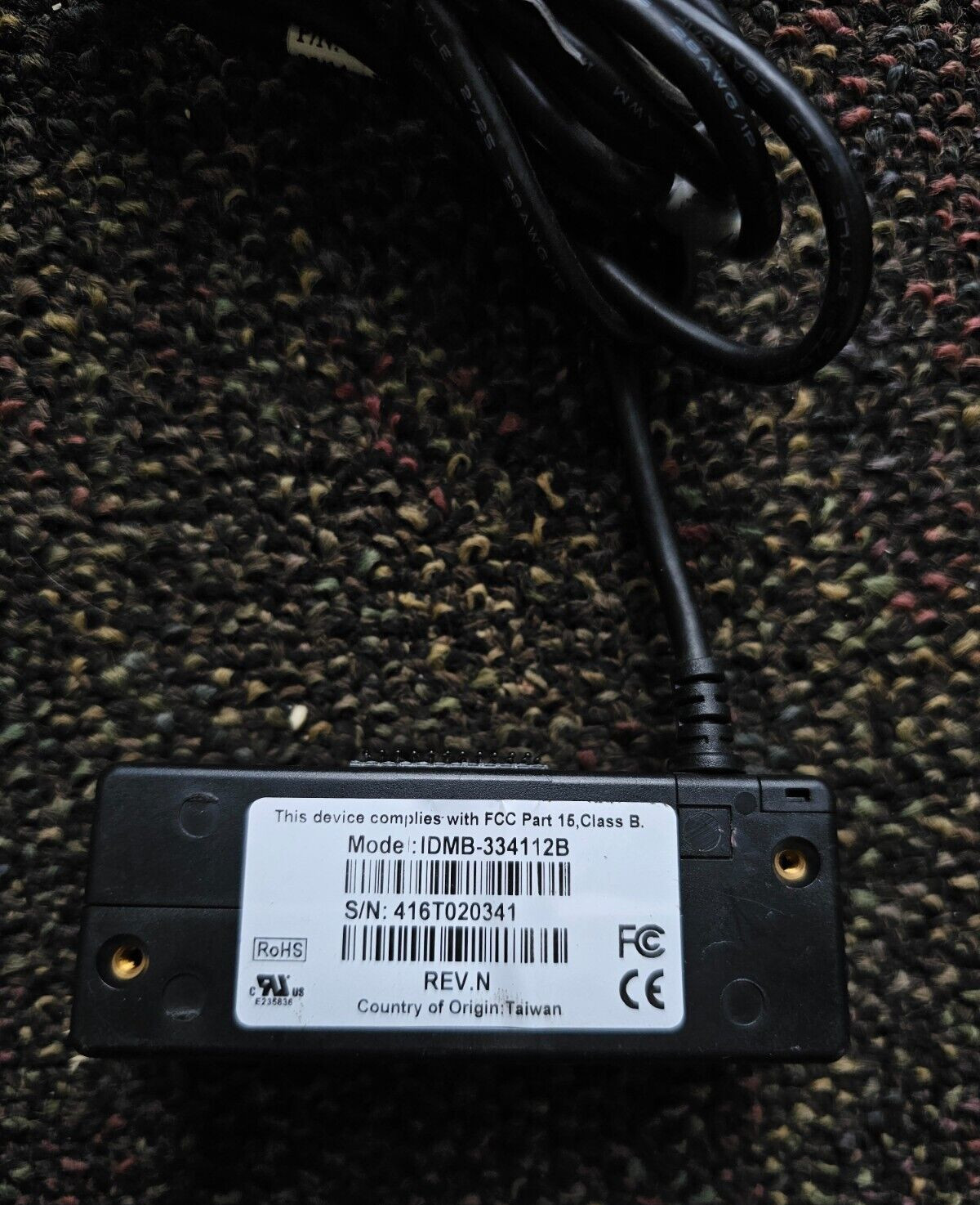 ID Tech IDMB-334112B USB Magnetic Strip Reader Black FREE Ship