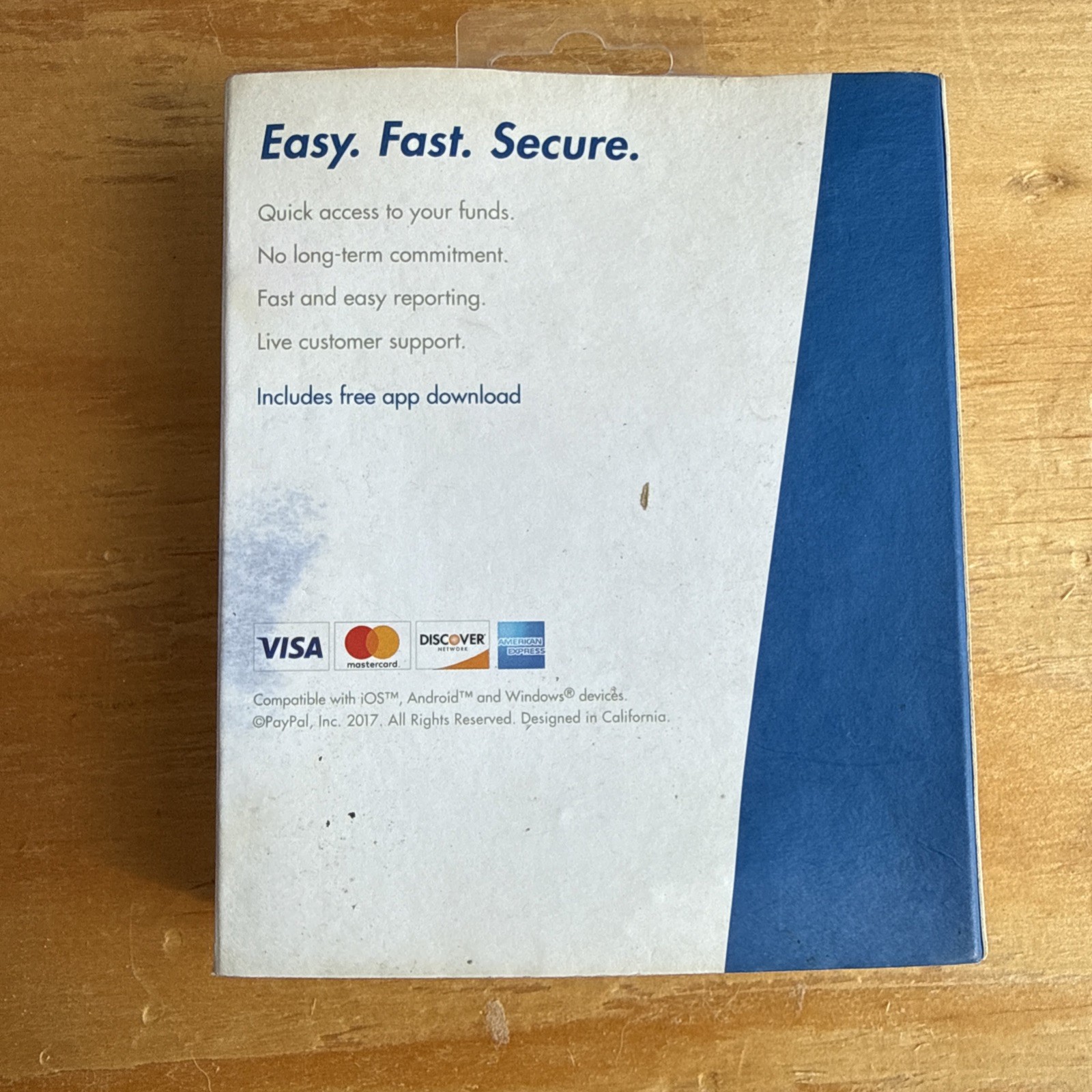 PayPal Here Mobile Credit Card Reader Swiper For iPhone Android Windows Devices