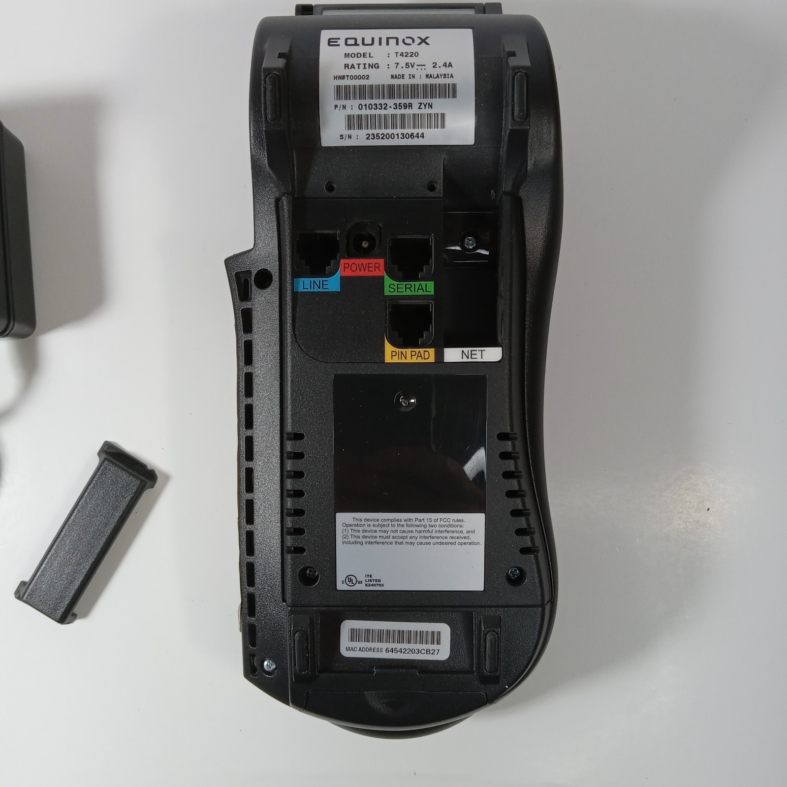 Equinox T4220 HypercomCredit Card Payment Terminal
