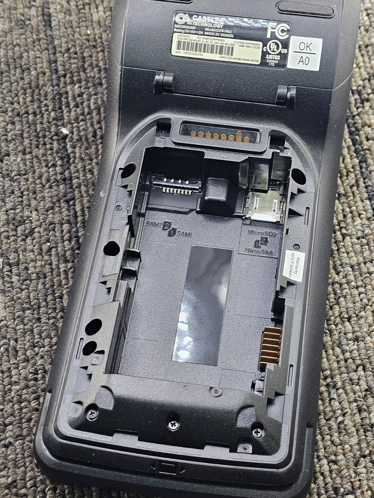 Castles Technology S1F4 PRO: Payment Terminal Touch Wireless *PARTS ONLY*
