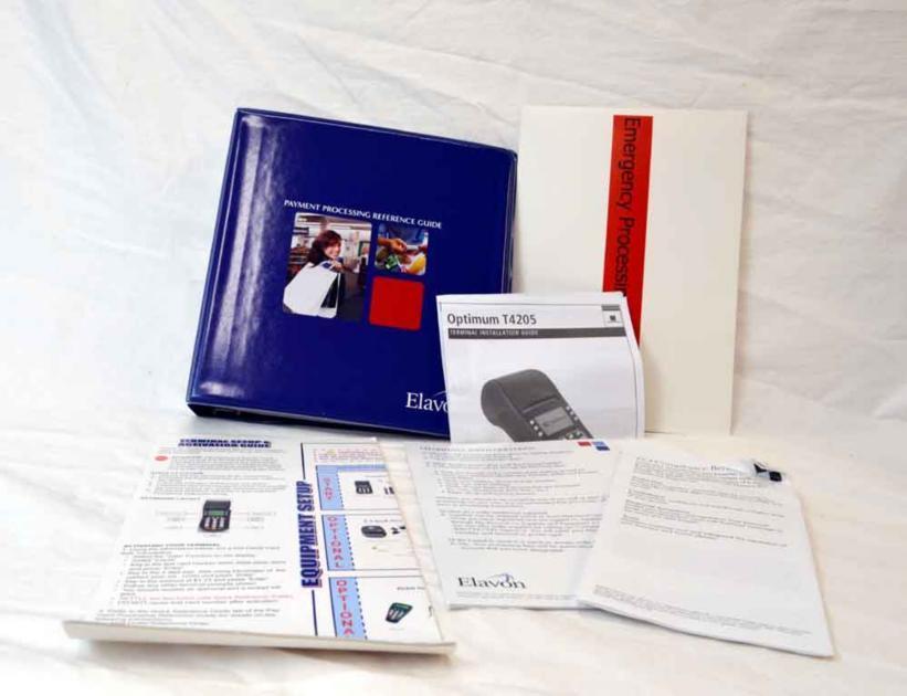 Optimum T4205 Payment Processing Terminal with Processing and Setup Guides 8240