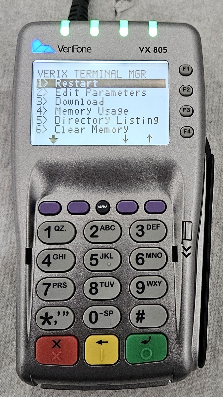 Lot of 5 VeriFone VX805 CTLS Pin Pad Chip/Card Reader W/ Power Cord