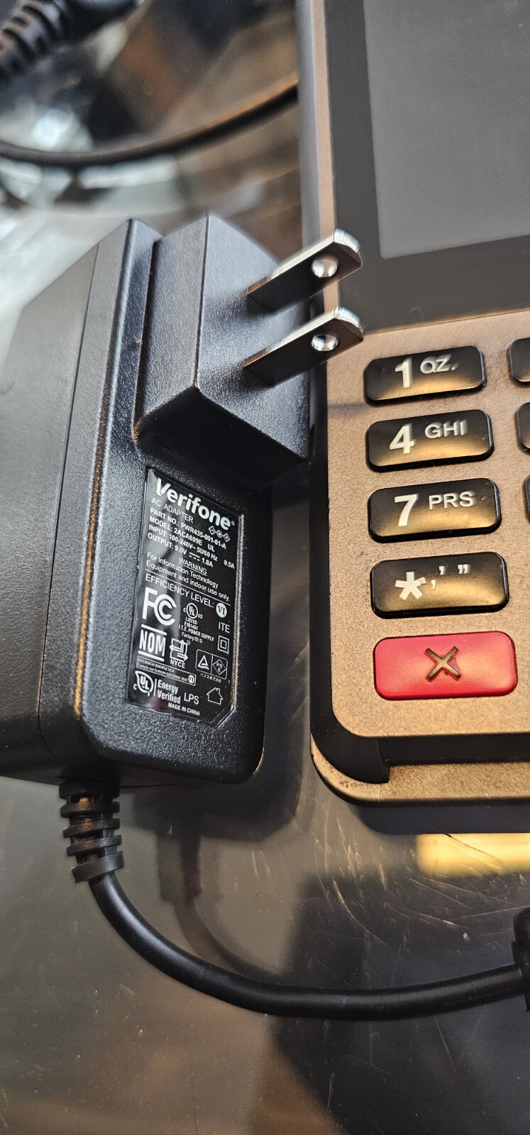 Verifone P400 Plus PIN Pad M435-003-04-NAA-5 With Power Cord