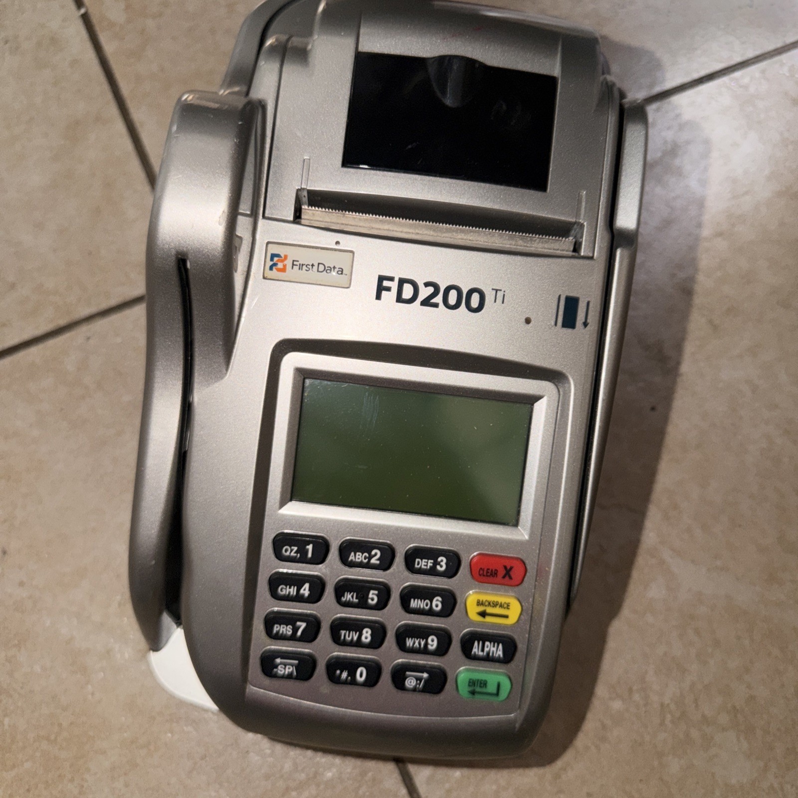 First Data FD200ti *** (no power adapter) POS Untested