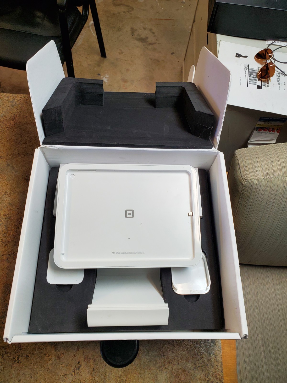 Square Register S6 iPad POS Credit Card Terminal Kit, Wired Credit Card Terminal