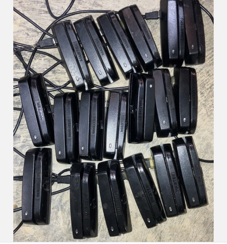LOT OF 20 MagTek 21073062 Dynamag USB Credit Debit Card POS Swipe Reader TESTED