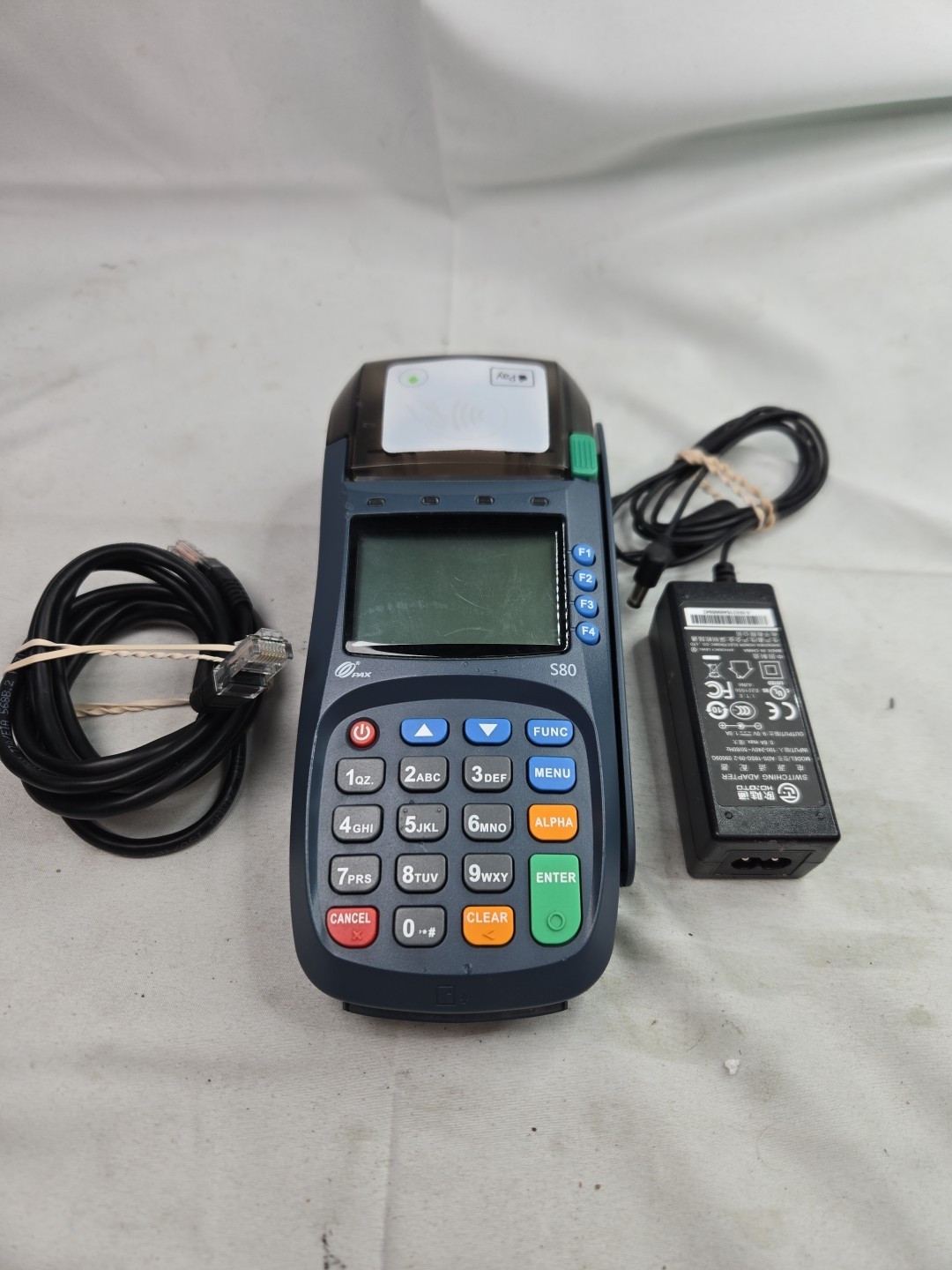 PAX S80 EMV NFC Credit Card Machine Terminal POS Processor With Power Cord