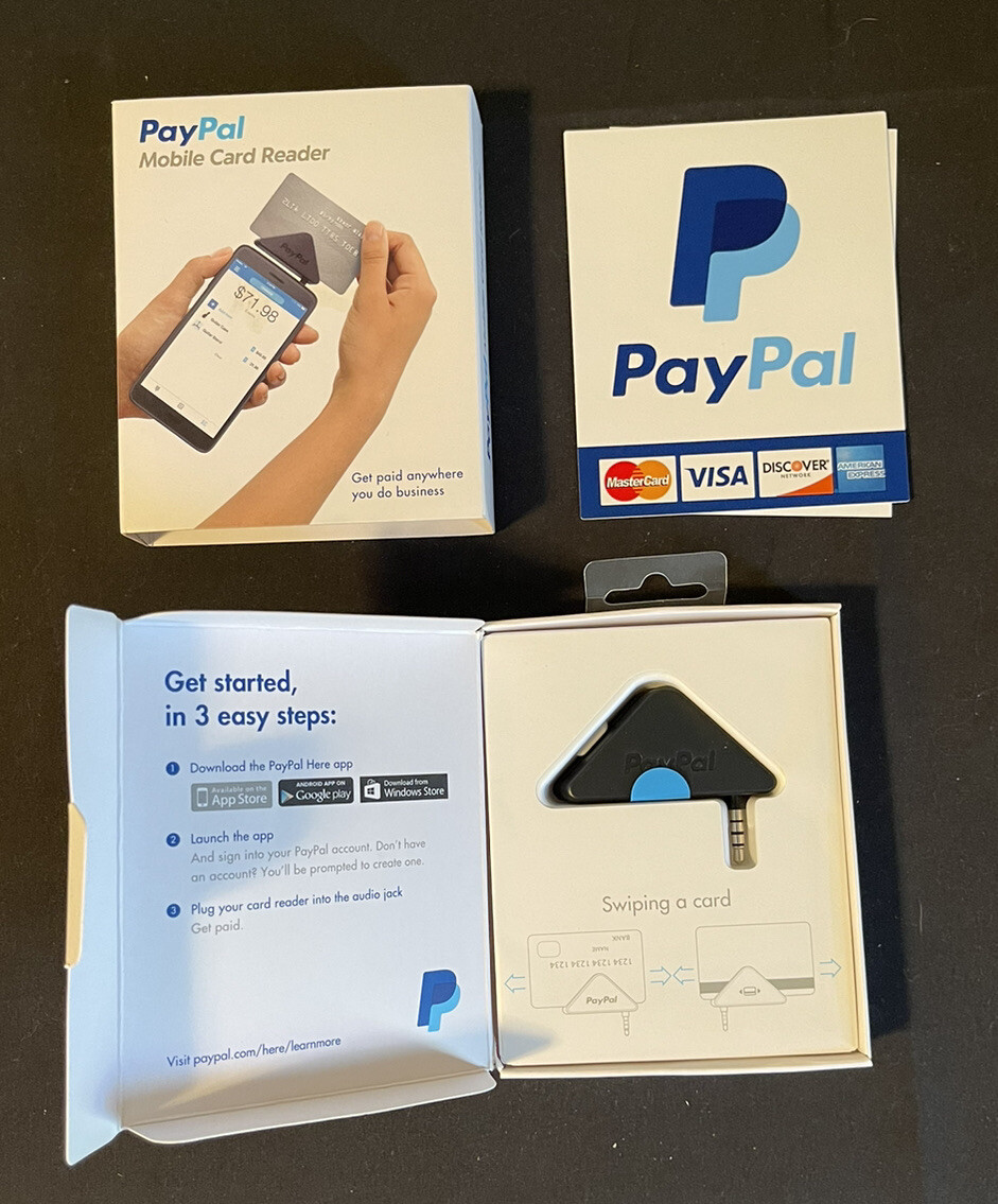 PayPal Here Mobile Phone Card Reader for iPhone, Android, and Windows Devices