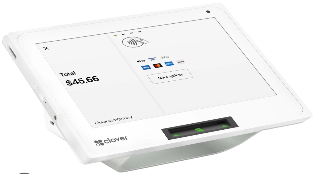 Clover Mini Wi-Fi C300 POS System w/ Triangle Hub and Power Cord/ Cash Drawer