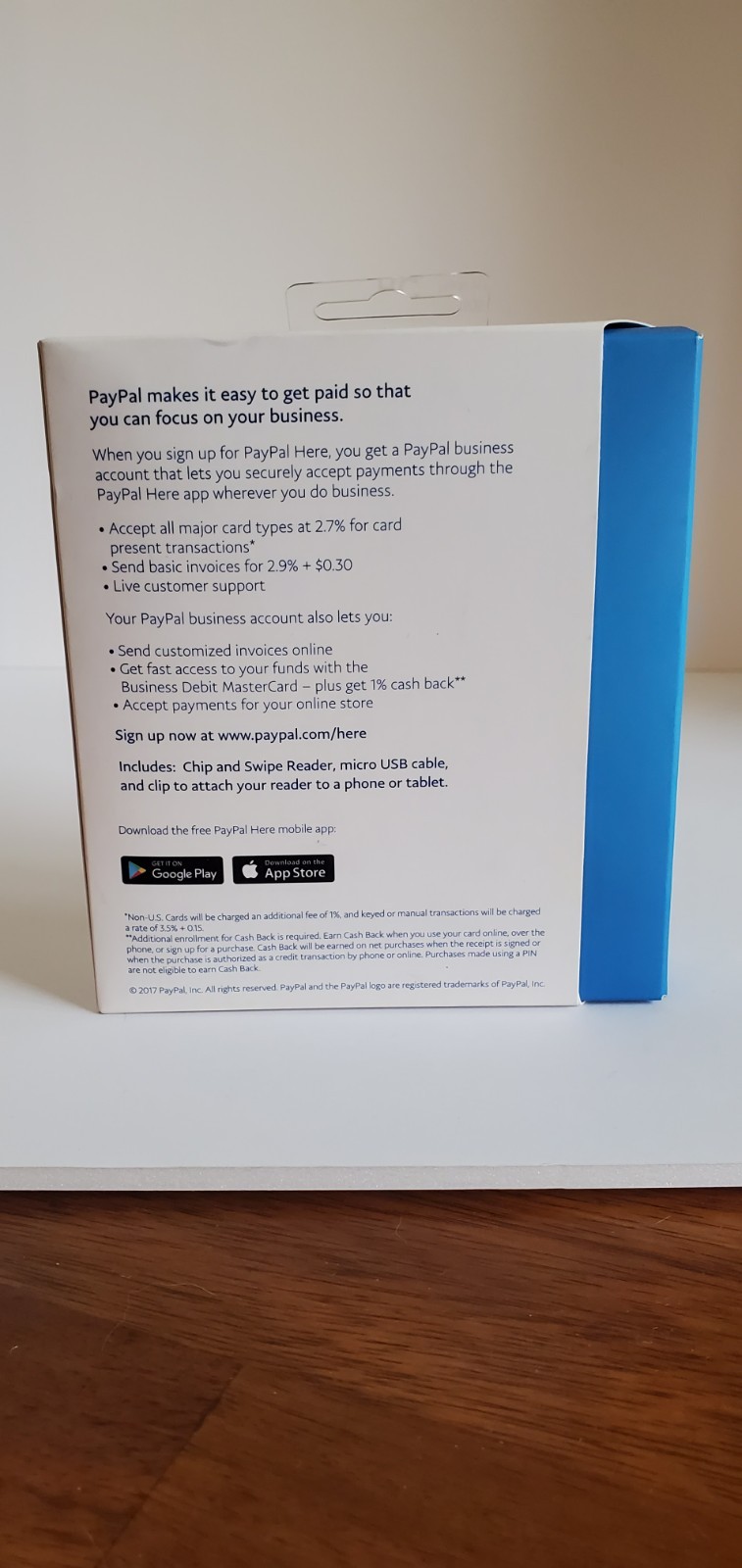 PayPal PCSUSDCRT Chip and Swipe Reader – Black
