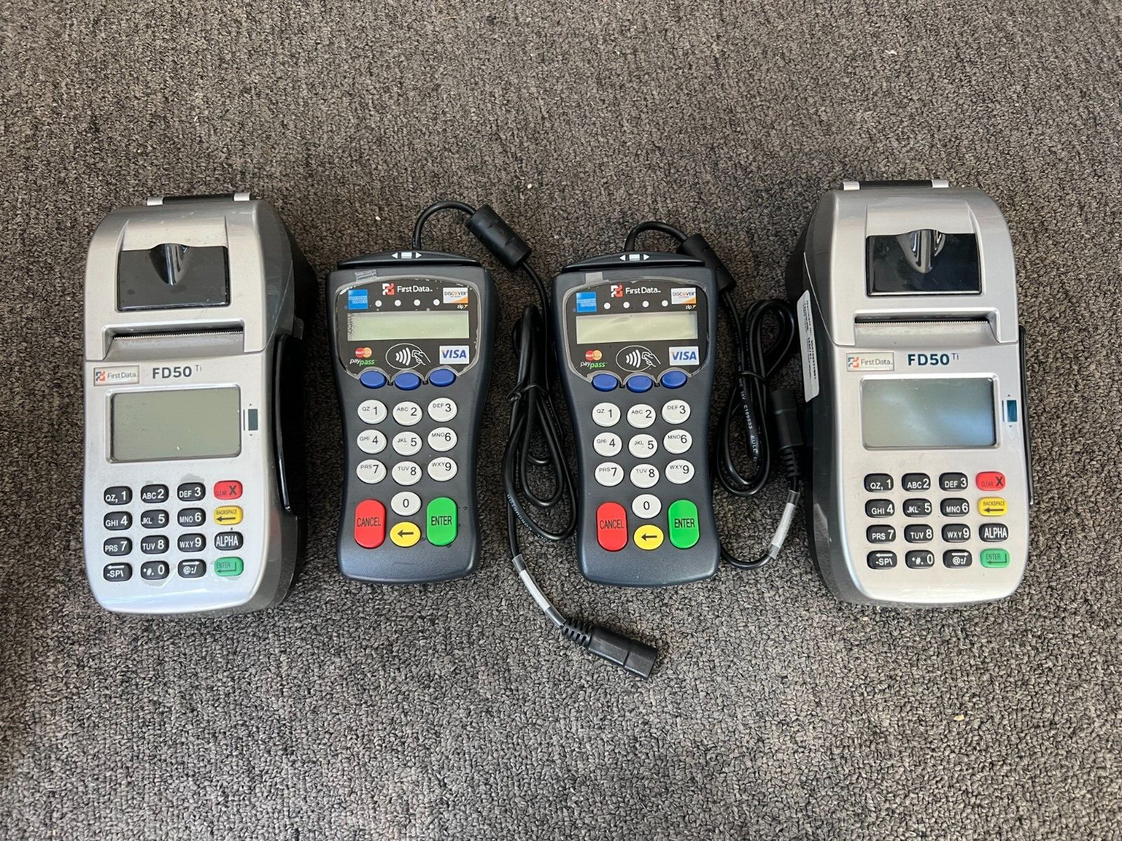LOT Of 2 First Data FD50 and 2 FD-30 PINPADS