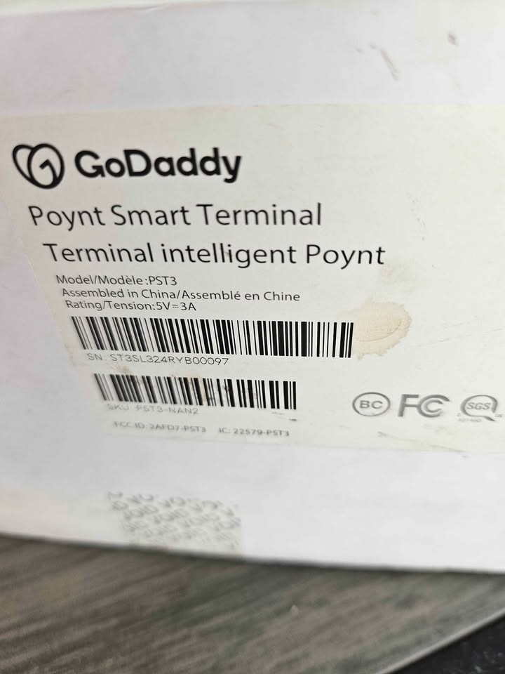 GoDaddy Poynt PST3 Smart Terminal POS Unlocked Developer App Testing w/ Dock
