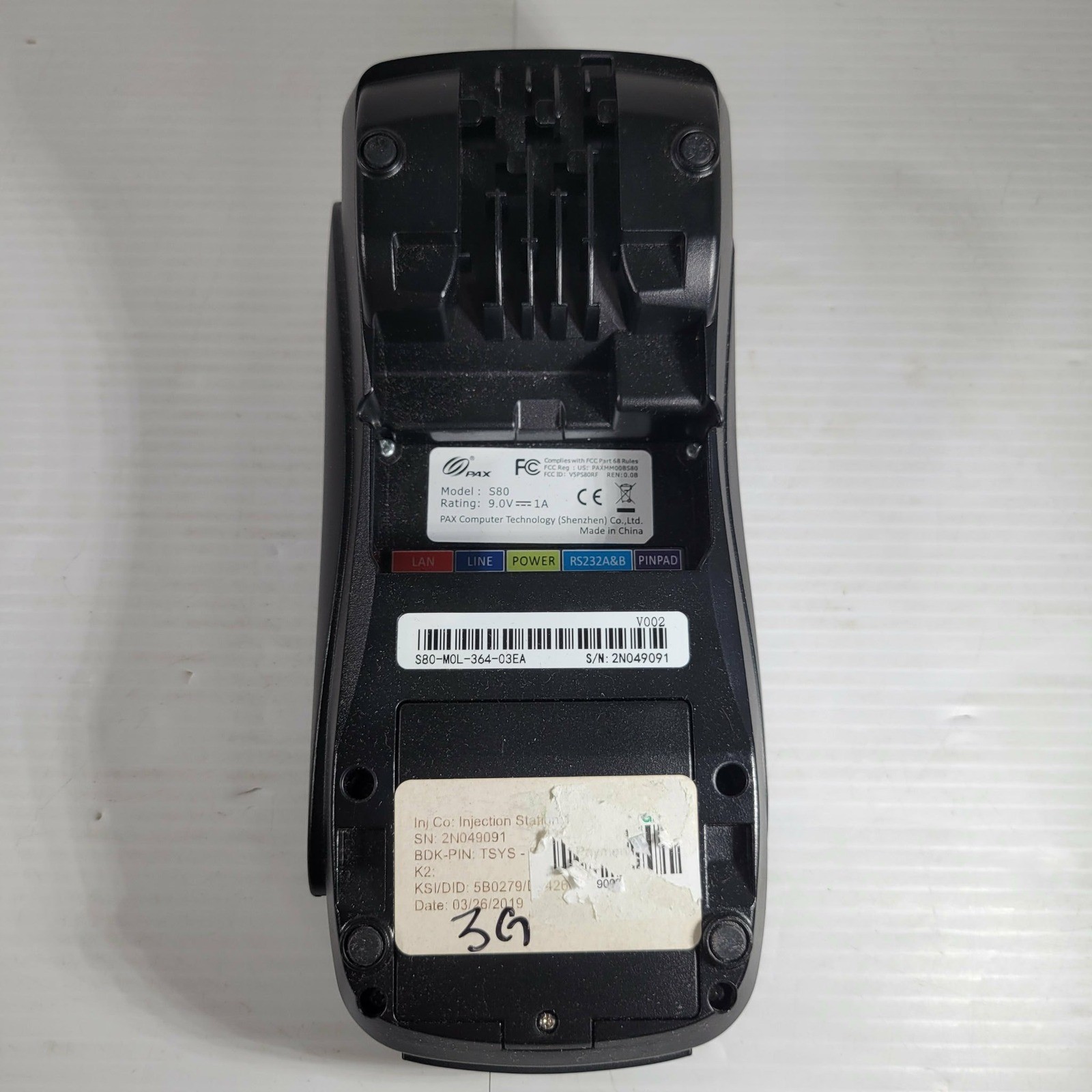 PAX S80 Countertop Payment Terminal Credit Card Machine LAN 3G EMV NFC POS