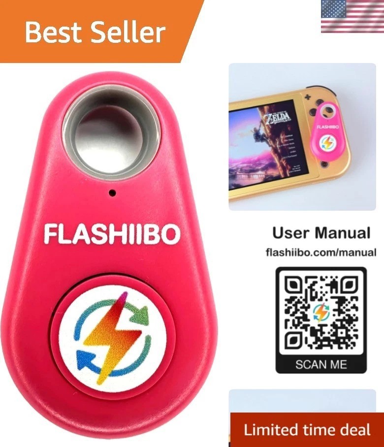 Compact Handheld Pink NFC Emulator Fob: Elevate Your Nintendo Experience