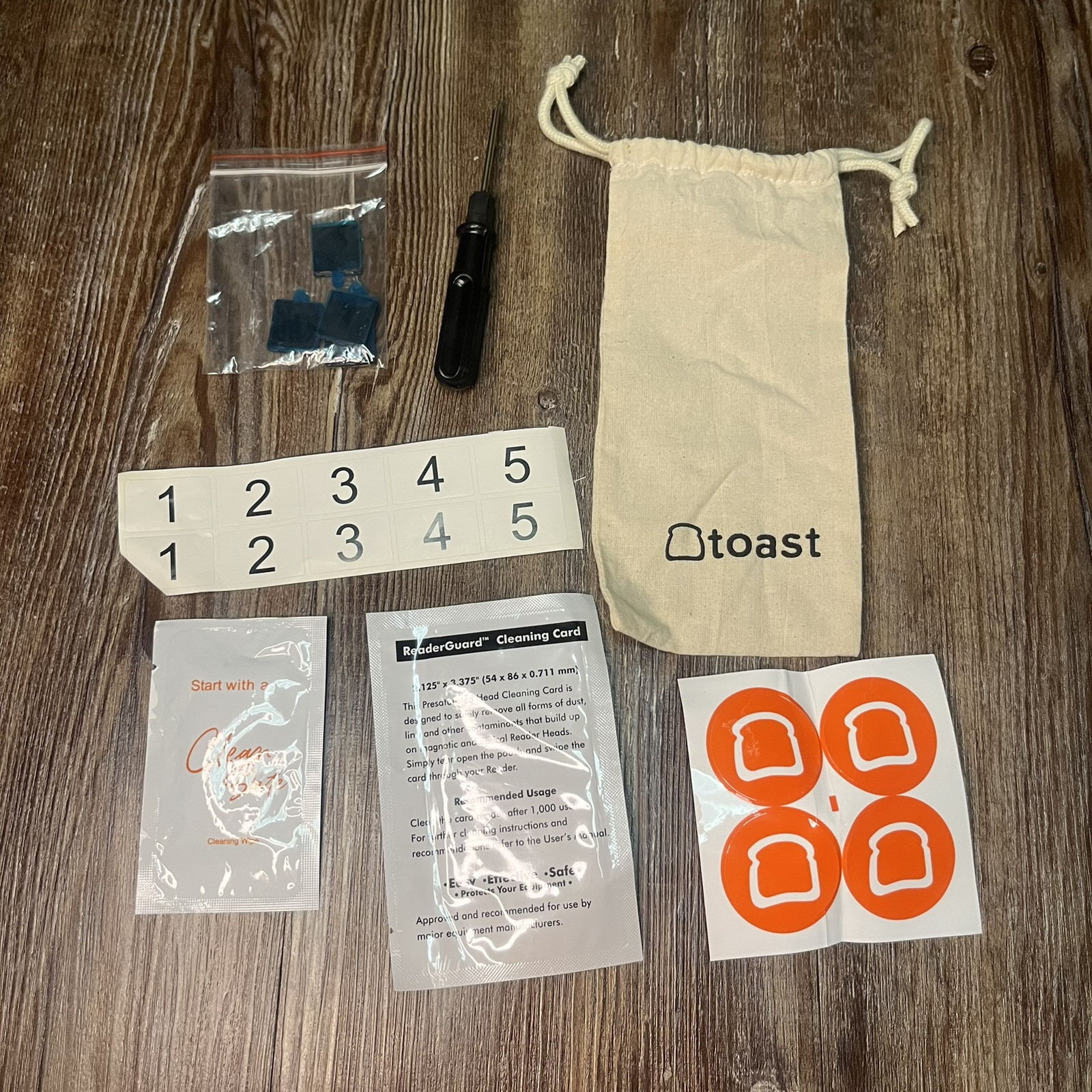 Toast Card Reader Cleaner Terminal Cleaning Cards Bag ReaderGuard