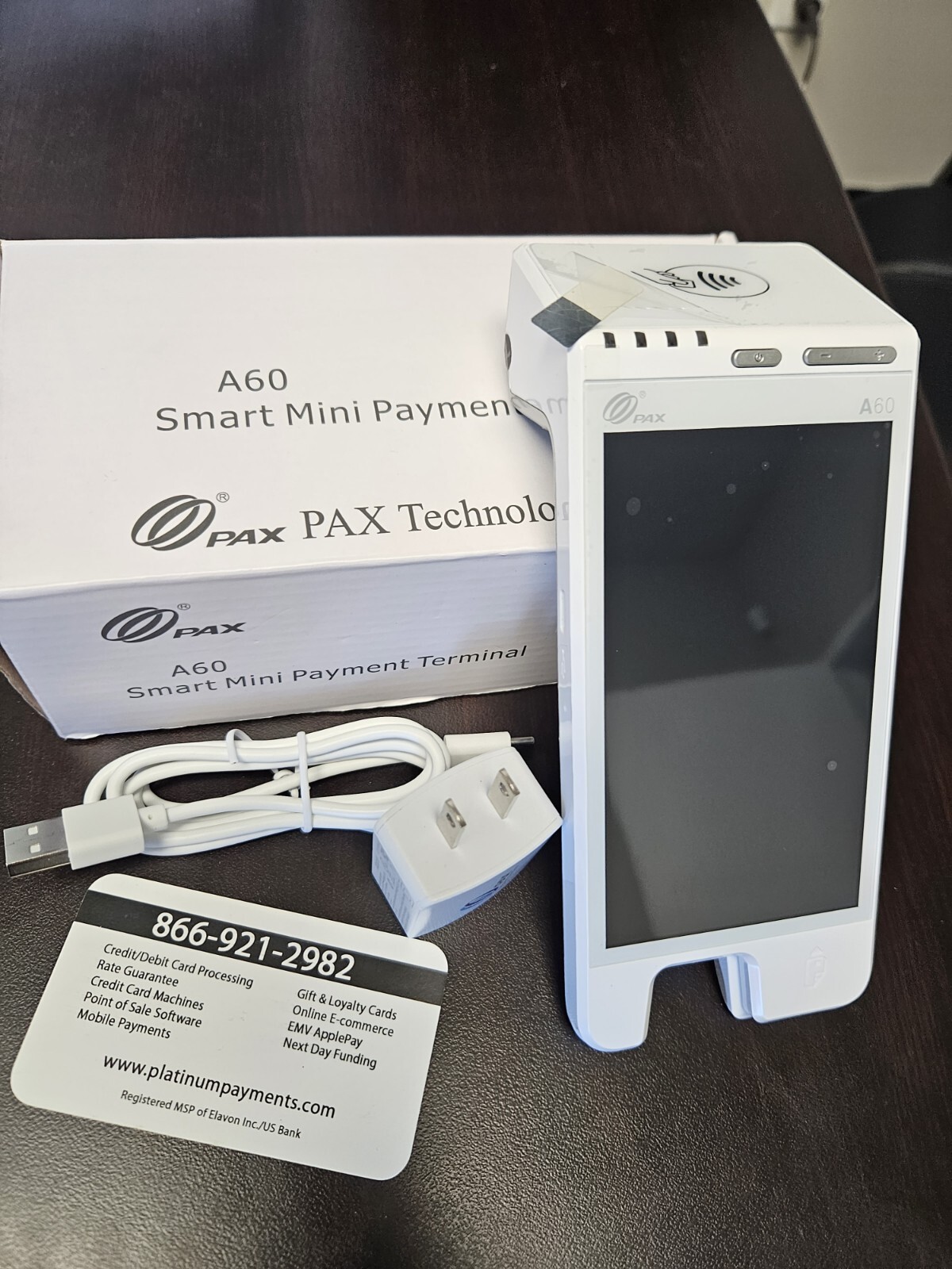 Pax A60 SmartMobile Mini Handheld POS Terminal Payment PIN Pad A60-0AW-RD5-01EA