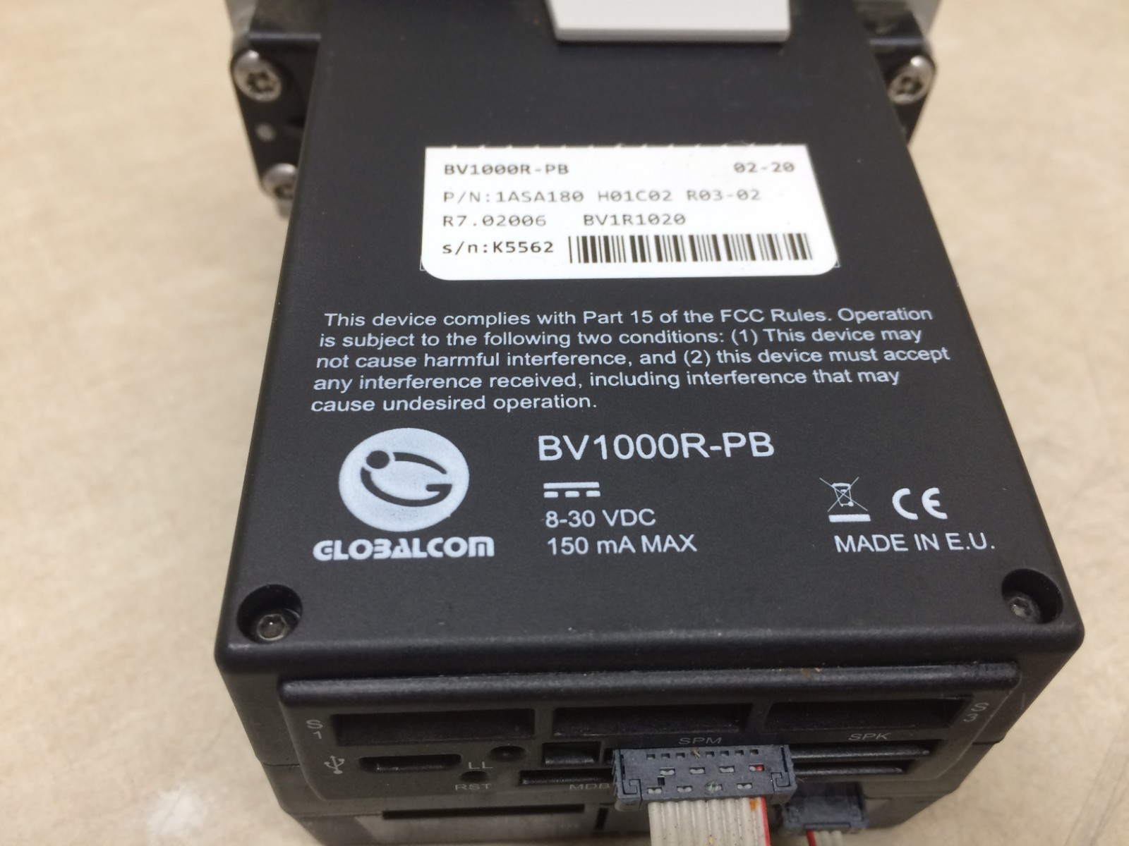 Globalcom BV1000R-PB Magswipe Chip Card Reader for Parkeon Strada Parking