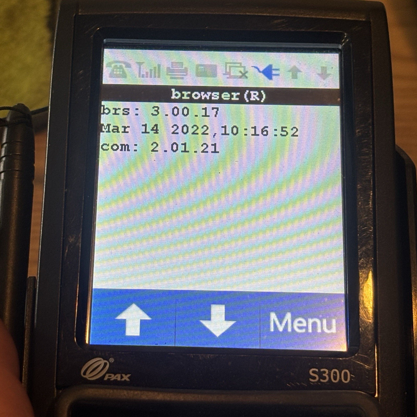 PAX S300 Integrated PIN Pad Credit Card Terminal with Cords