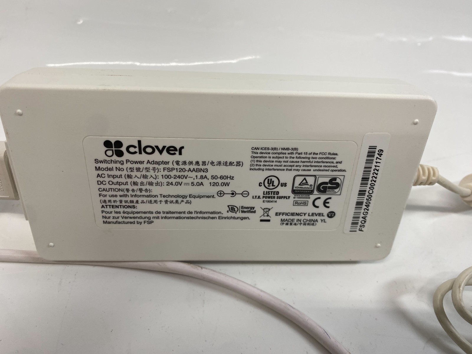 Clover Station Hub H500 Dock for Clover C500 POS Systems + Charger