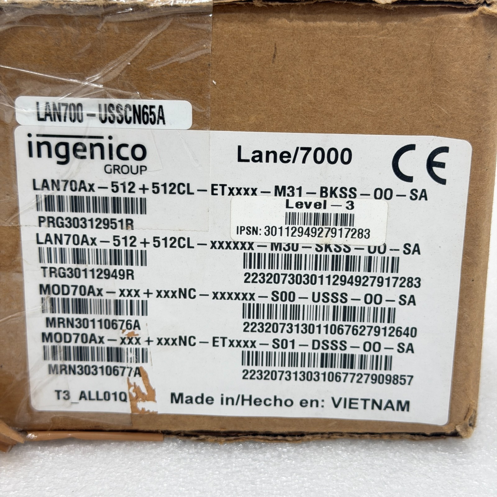 INGENICO LANE/7000 CUSTOMER PAYMENT TERMINAL PIN PAD POS READER