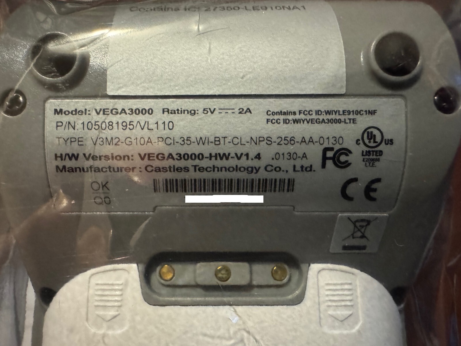 Valor VL110 WiFi/4G Wireless Terminal – New
