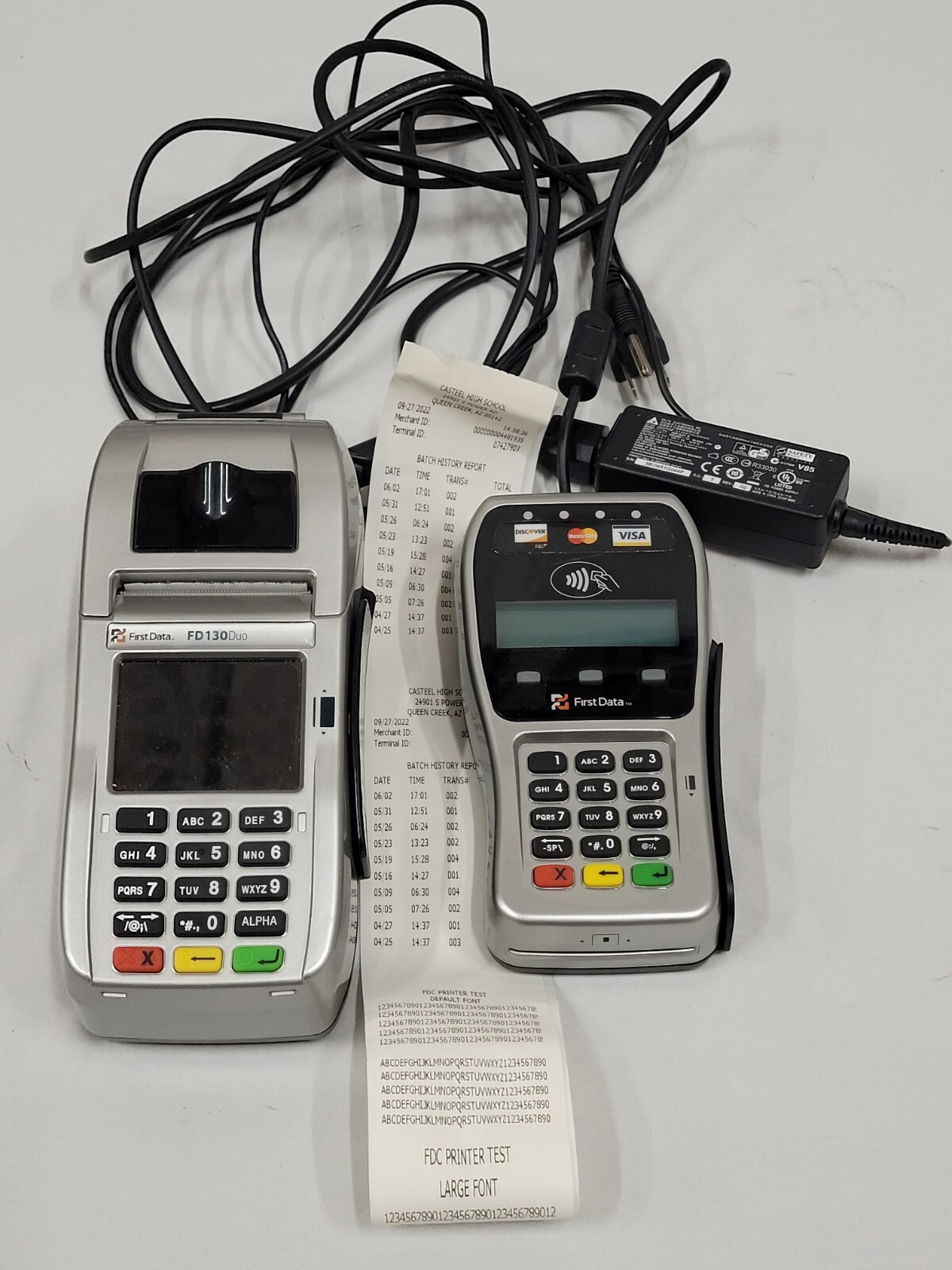 FD130 Duo with FD35 pin pad w/power cord
