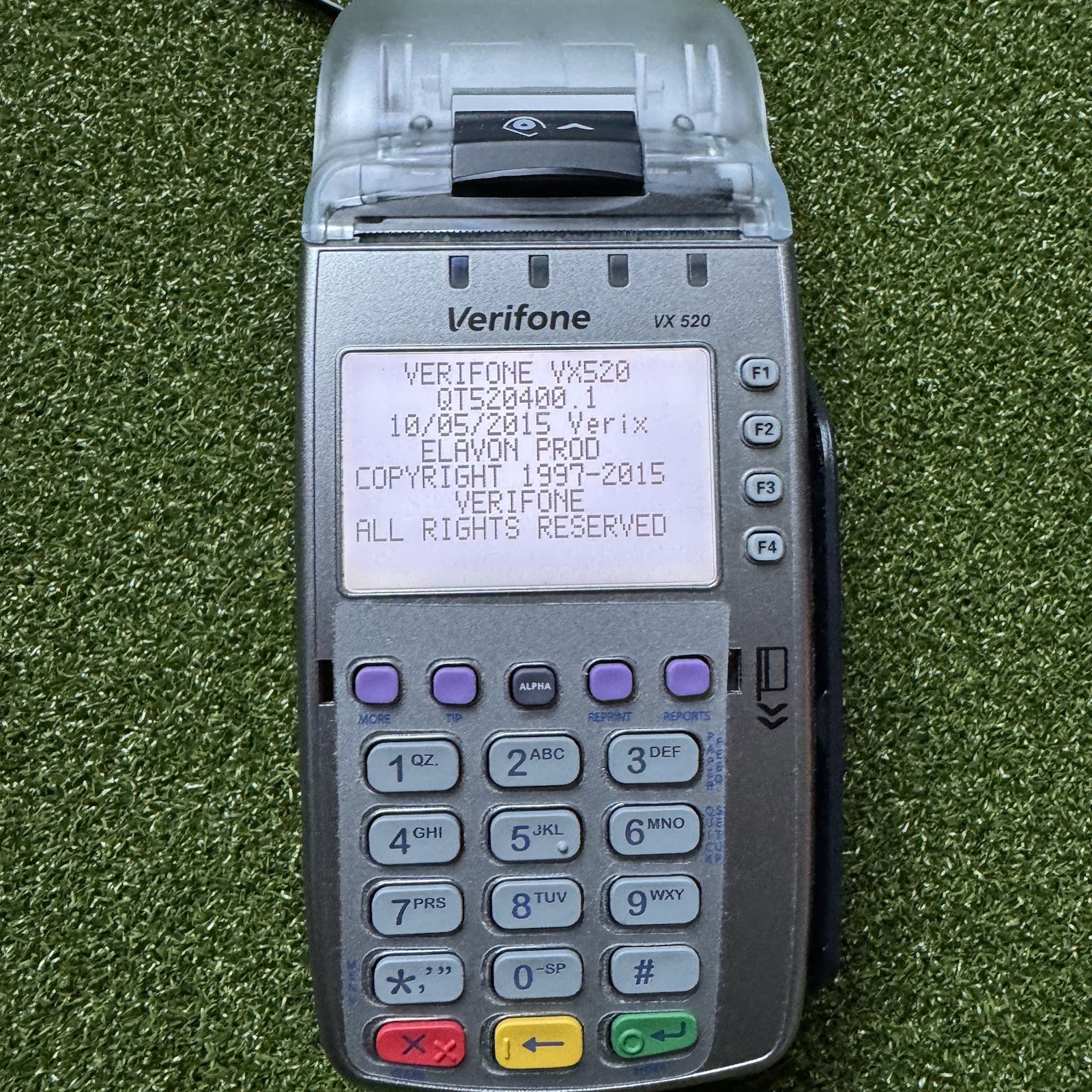 Verifone VX520 Credit Card POS Terminal w/ Power Supply