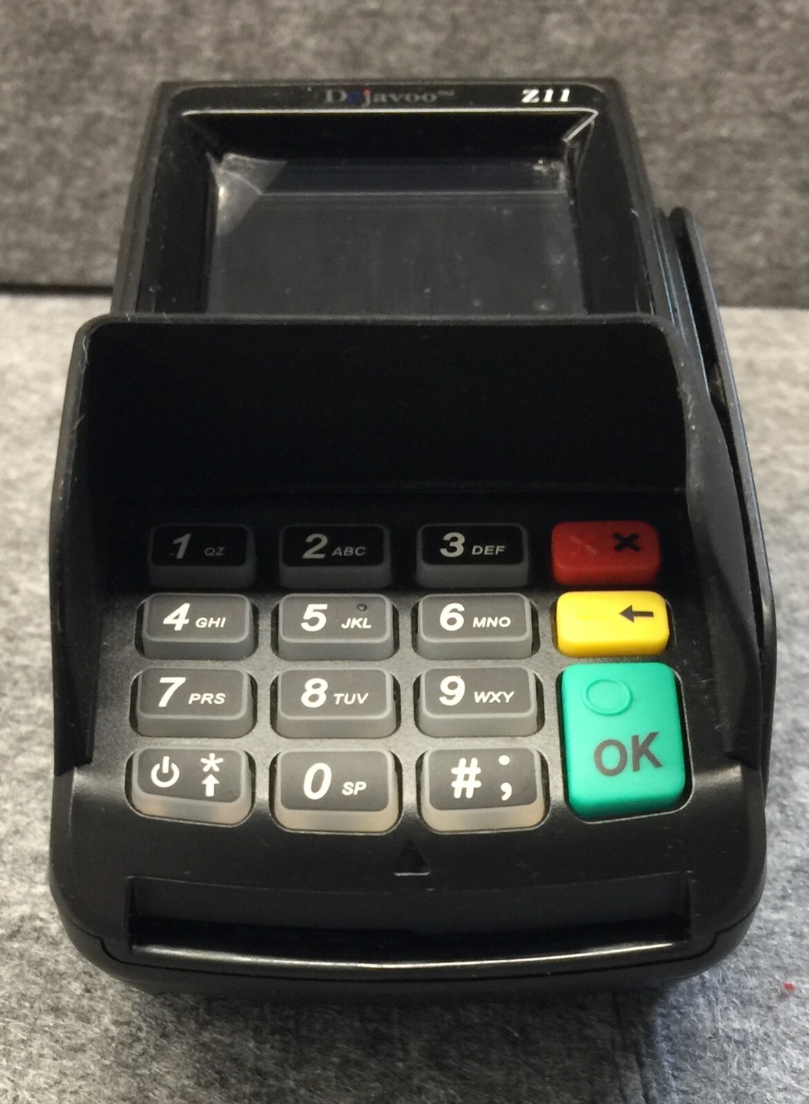DEJAVOO Z11 VEGA3000 Credit and Debit Card Terminal with Power Supply – Tested