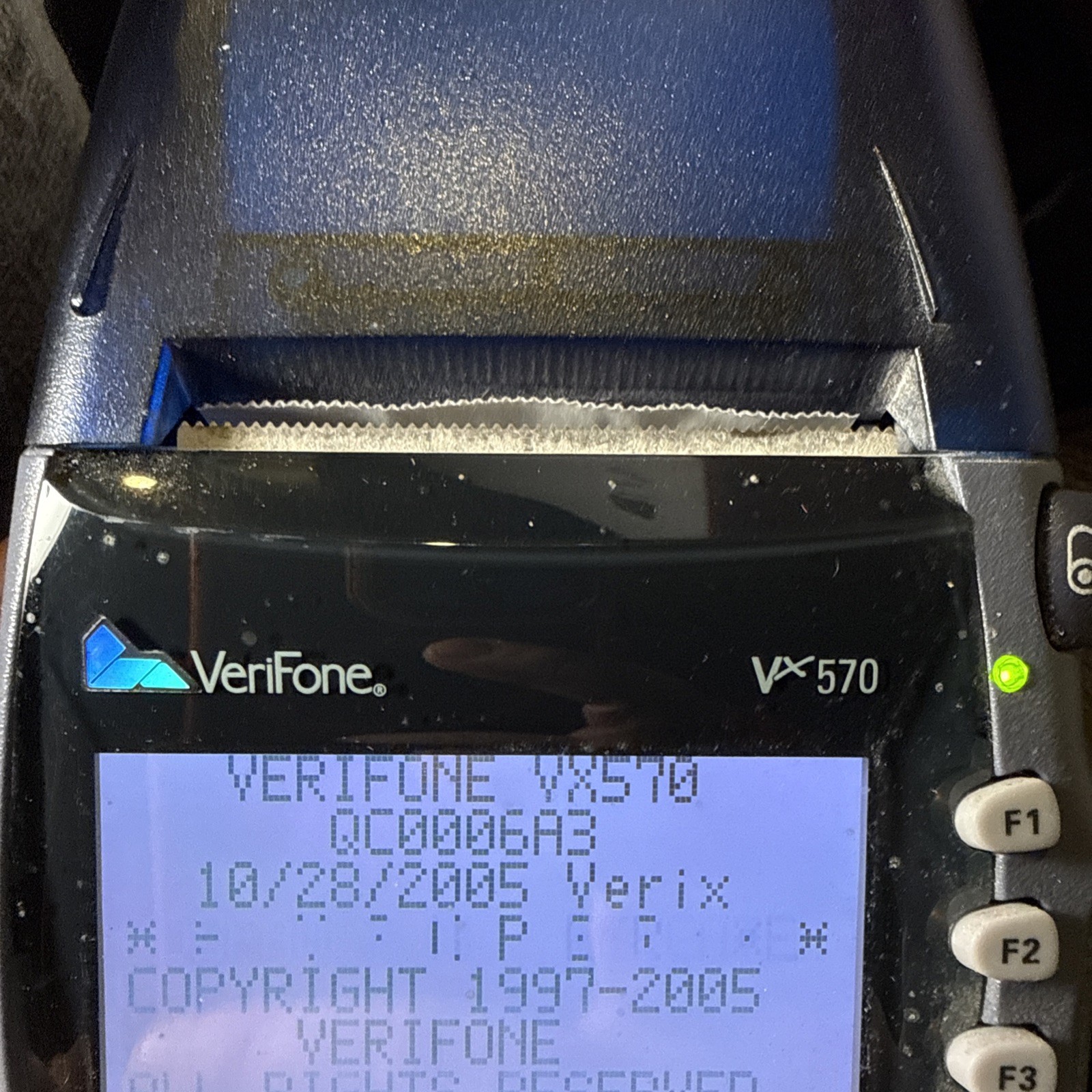 VeriFone Vx570 Credit Card Terminal Reader POS Point of Sale