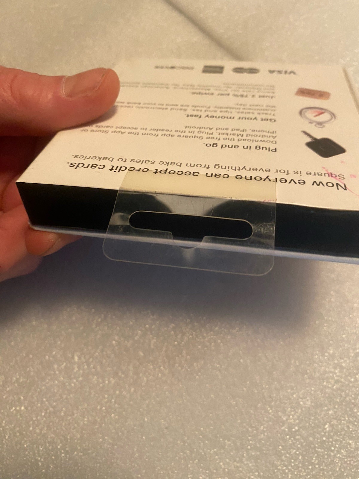 Square Credit Card Reader Contactless Black Chip for iPhone iPad and Android