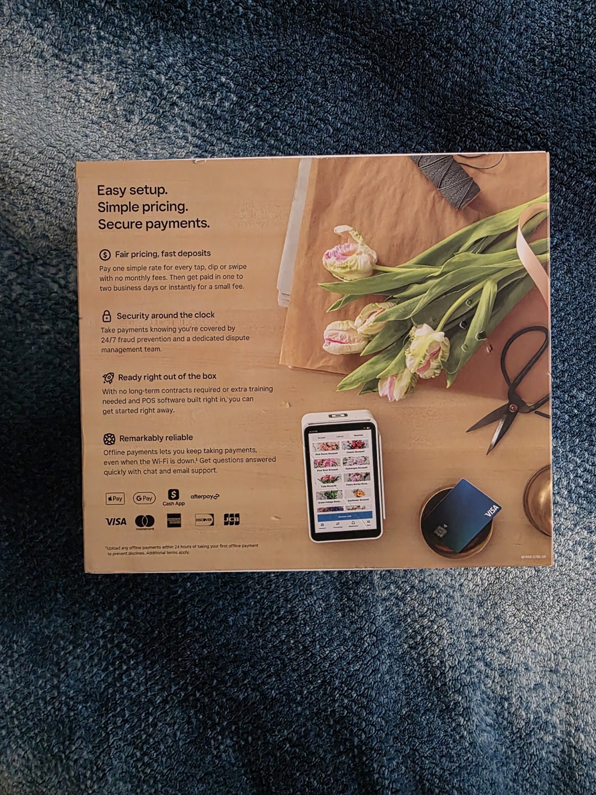Square Terminal Wireless Credit Card Payment Terminal with Receipt Printer