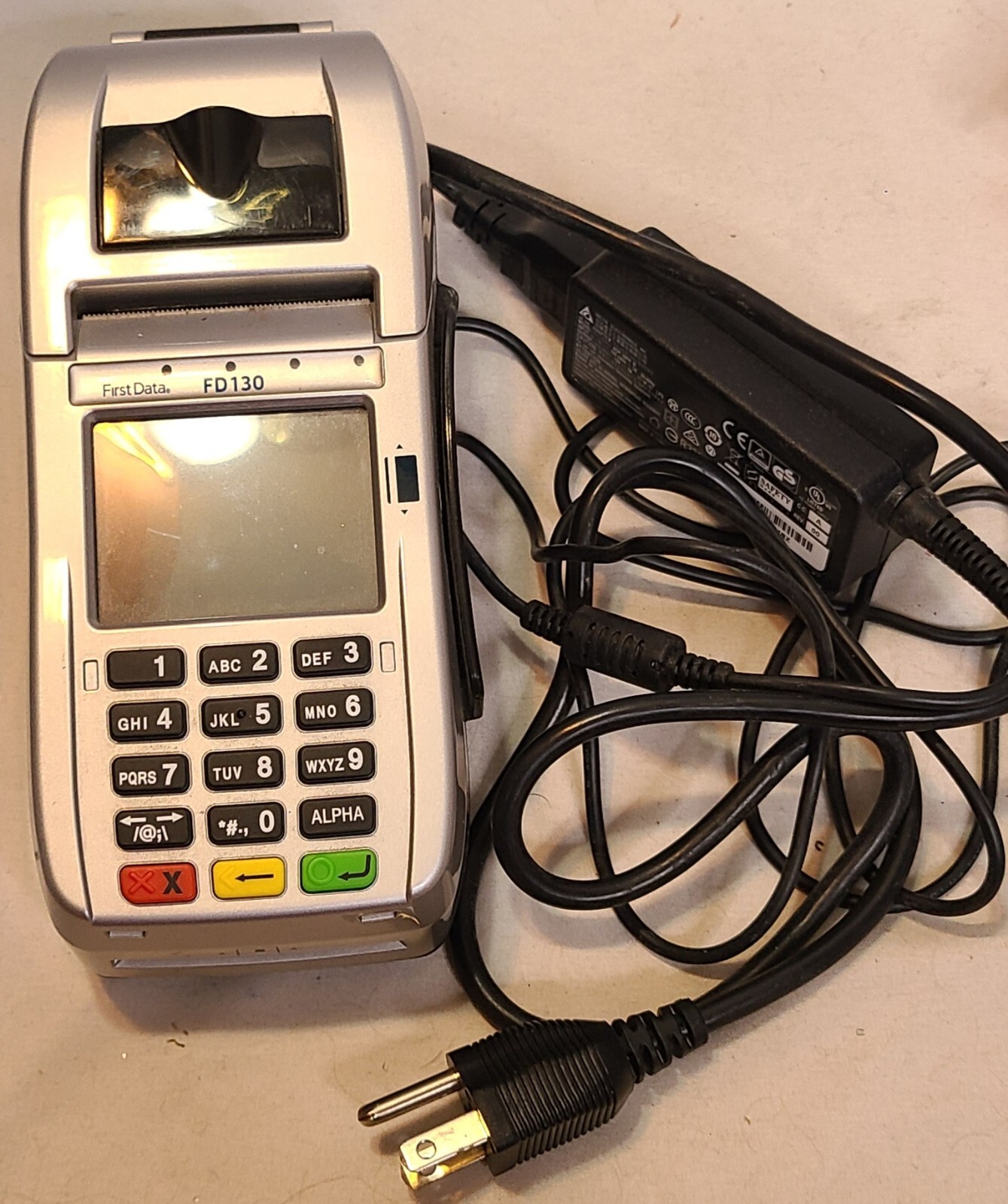 First Data FD130 Terminal Merchant Credit Card Machine Printer