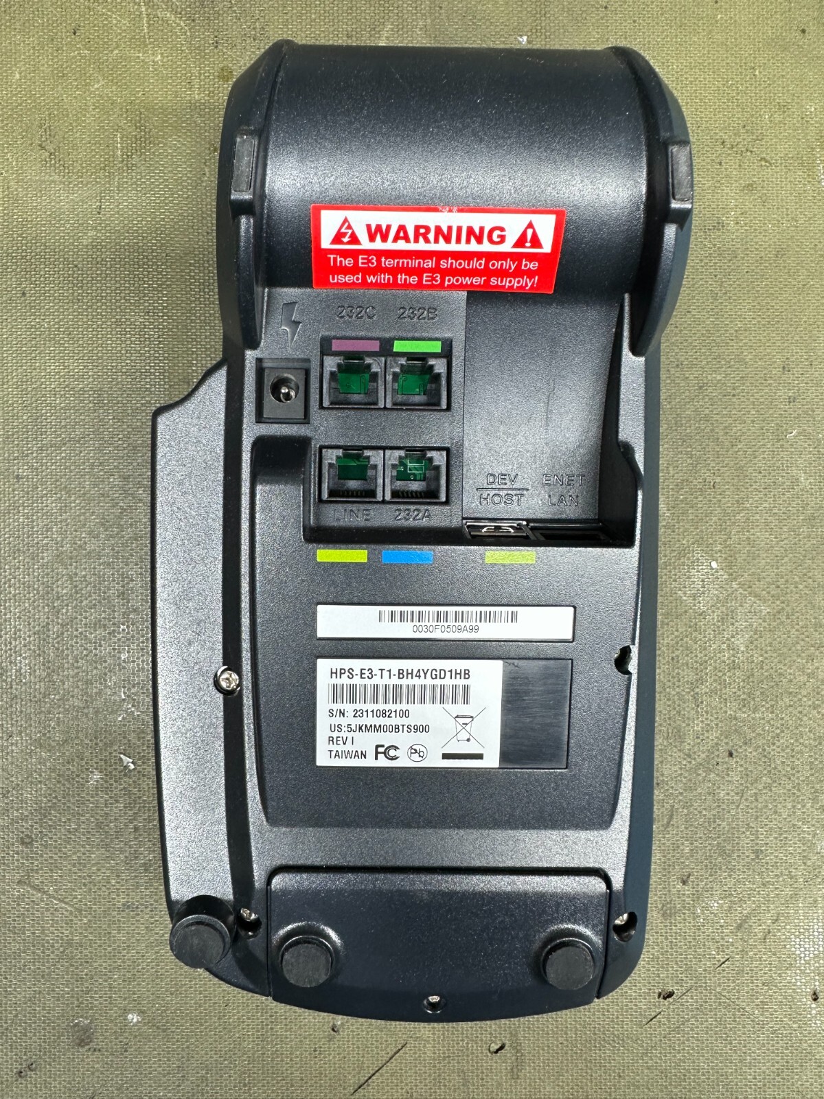 E3 Credit Card Terminal Heartland Payment Systems with Chip Reader and Printer