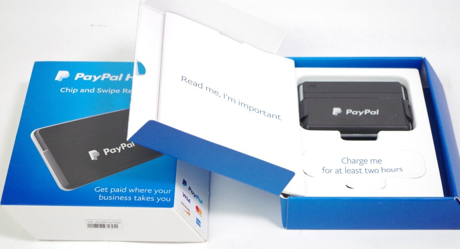 PayPal Here Chip And Card Swipe Reader (PCSUSDCRT) NEW Open Box