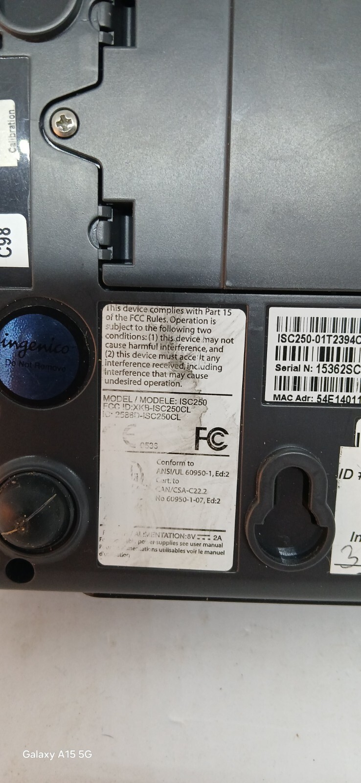 Ingenico Isc250 Card Reader