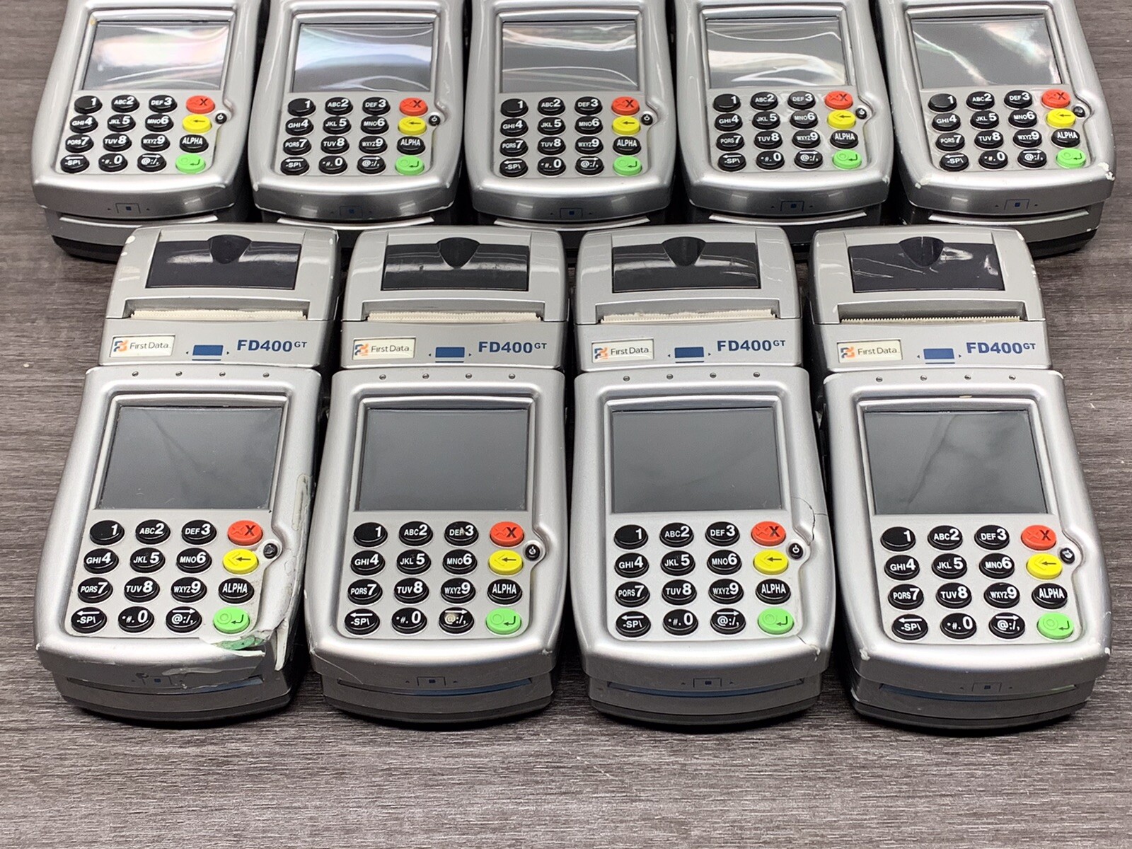 LOT OF 9* First Data FD400 GT Card Reader | Card Terminal | #Z77