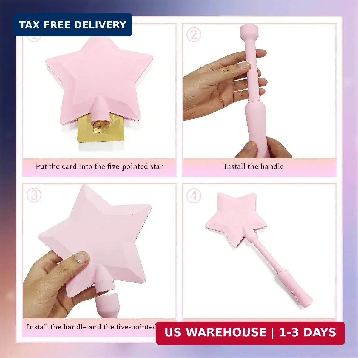 Credit Card Wand Tap to Pay Holder, 3D Printed Tap to Pay Wand for Contactless N