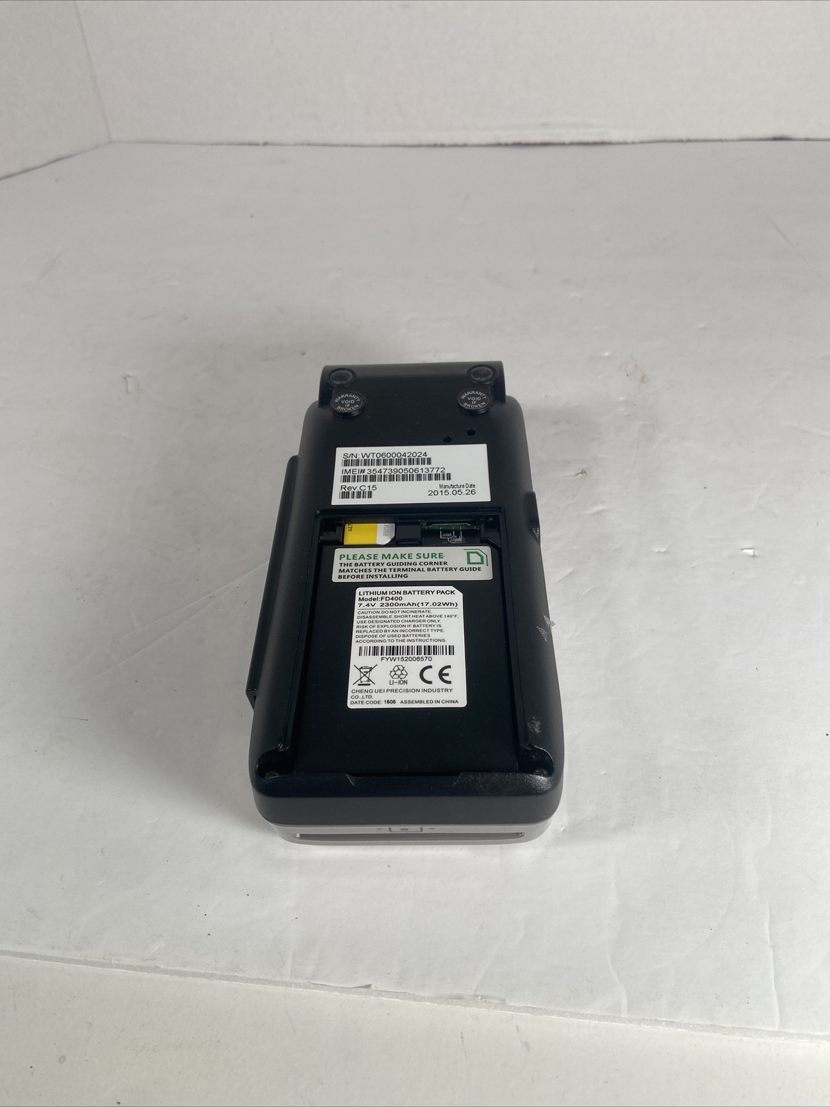 First Data FD410 Credit Card Terminal Untested NO CABLES UNIT ONLY machine