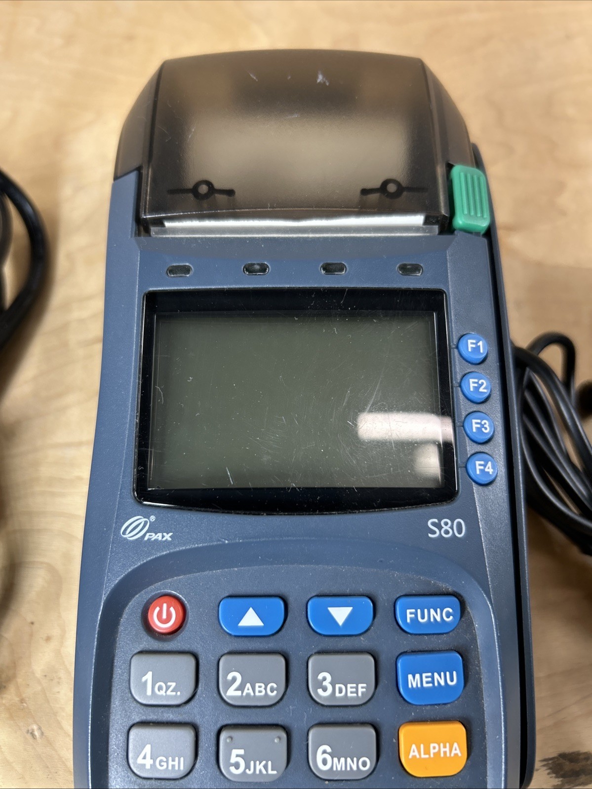 PAX S80 Credit Card Terminal Unit POS w/ Cable – UNTESTED