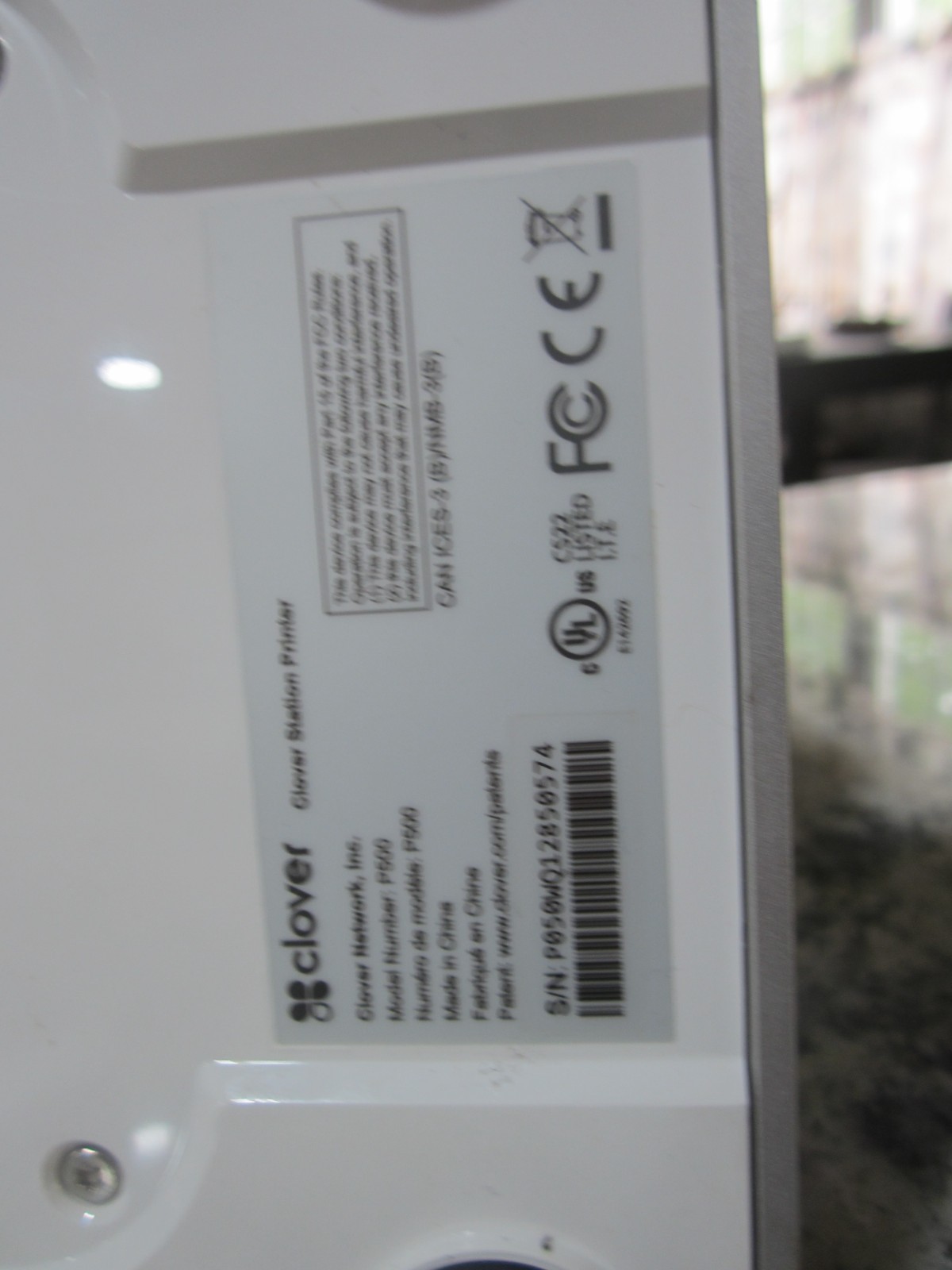 Clover Station P500 Receipt Printer