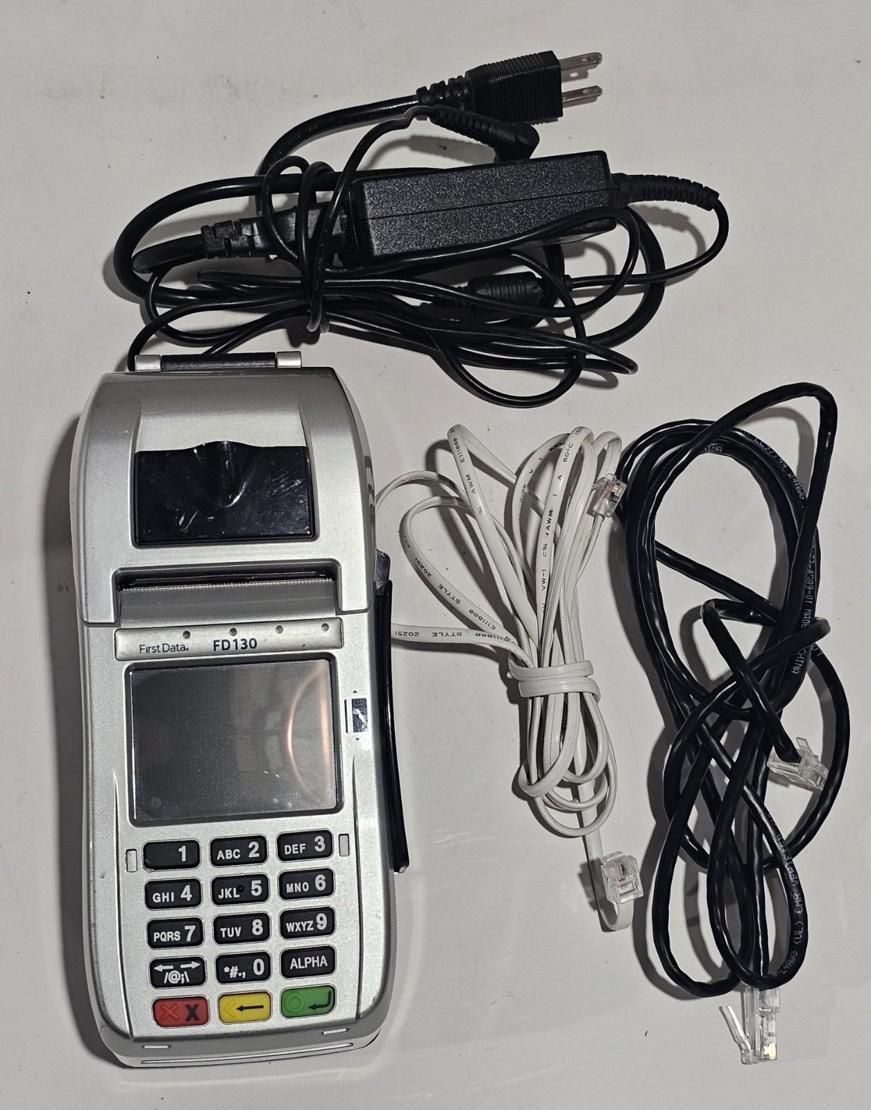 FirstData FD130 Credit Debit Card Payment Terminal Reader Tested Working W/ Cord