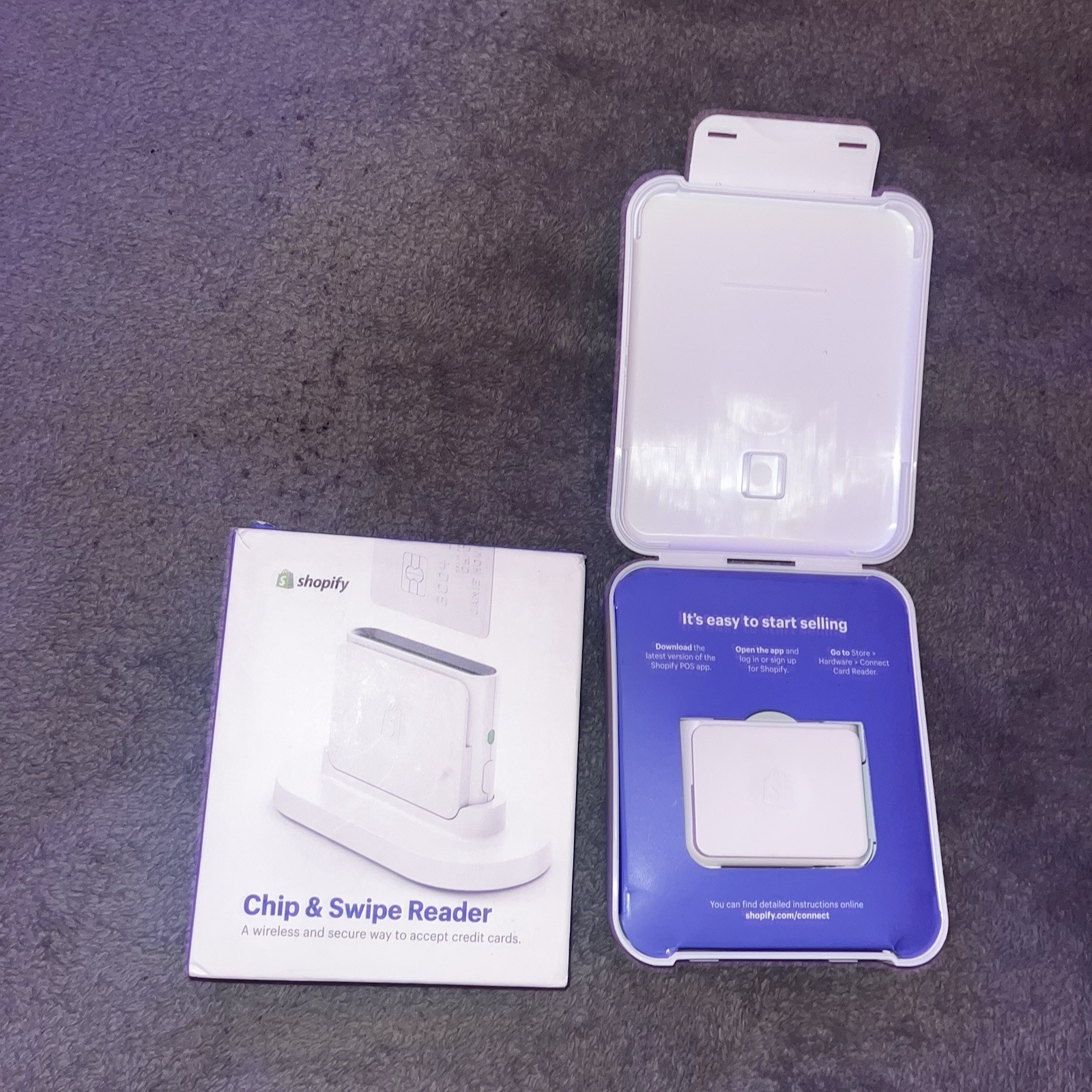 Shopify Chip and Swipe Wireless Credit Card Reader Open Box