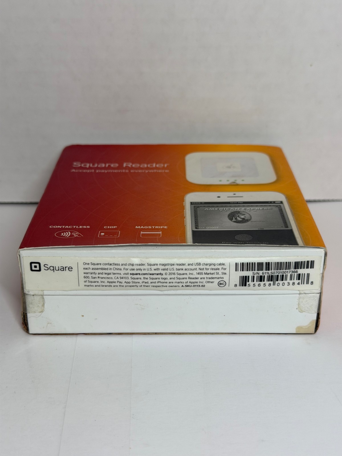 Square Reader Contactless + Chip Cards – White B7