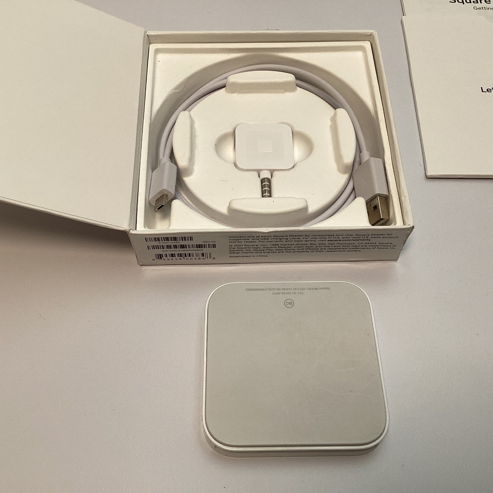 Square A-SKU-0485 Reader for Contactless & Chip w/ Magstripe Bluetooth – Used